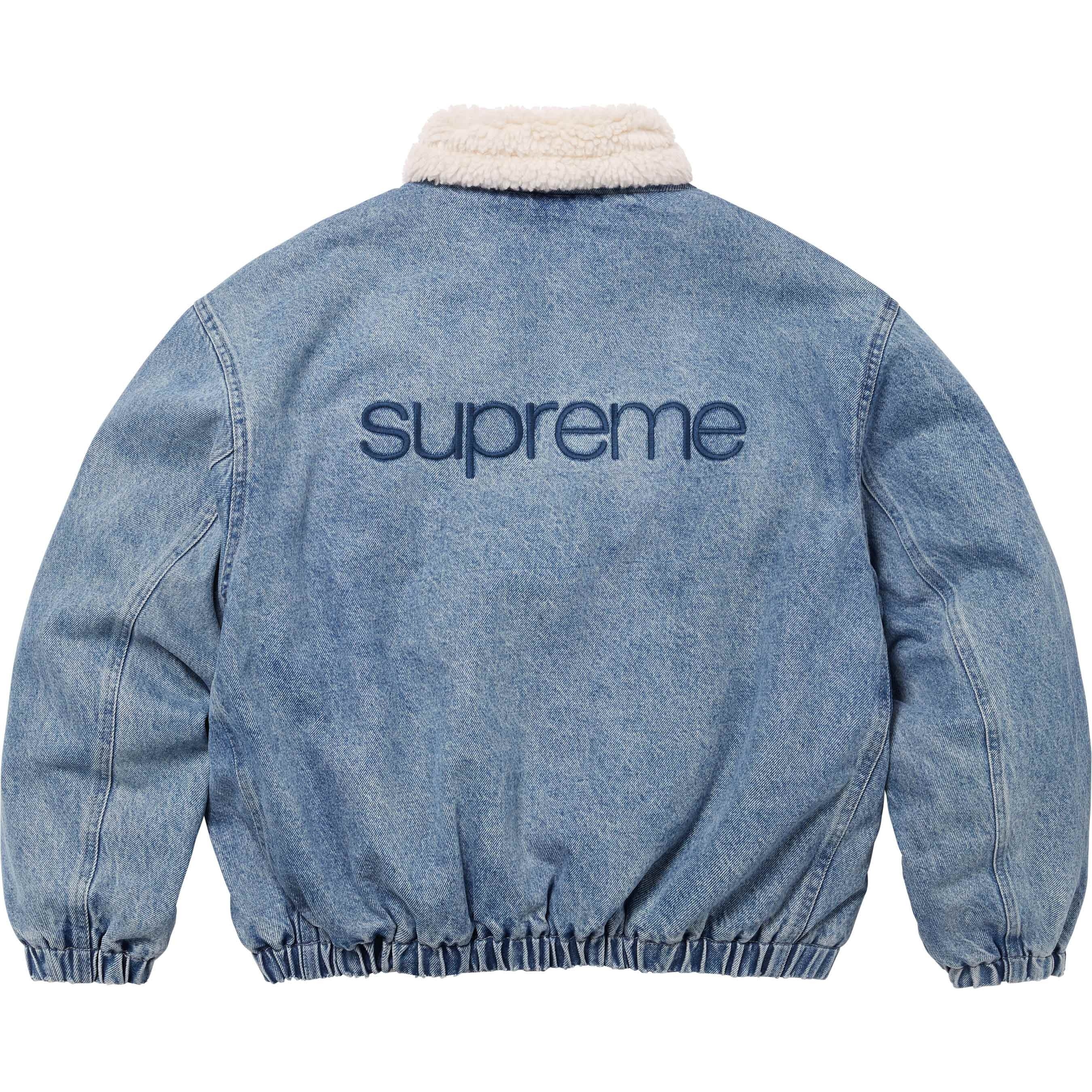Faux Shearling Lined Bomber Jacket view 7